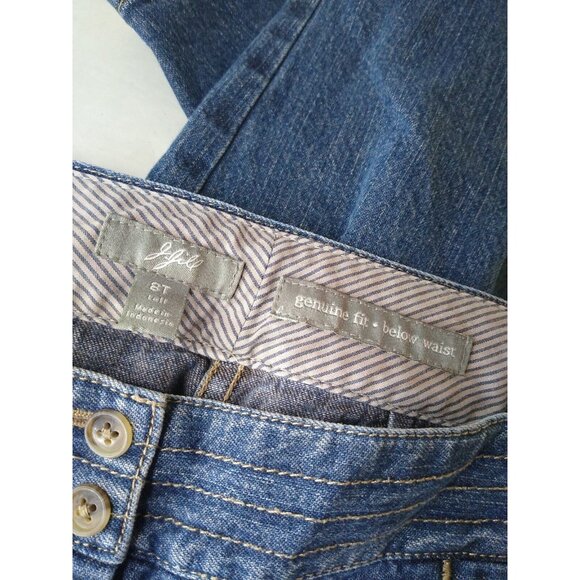 J. Jill Jeans Genuine Fit Womens Sz 8T 8 Tall Straight Leg Denim Below Waist - Picture 4 of 7